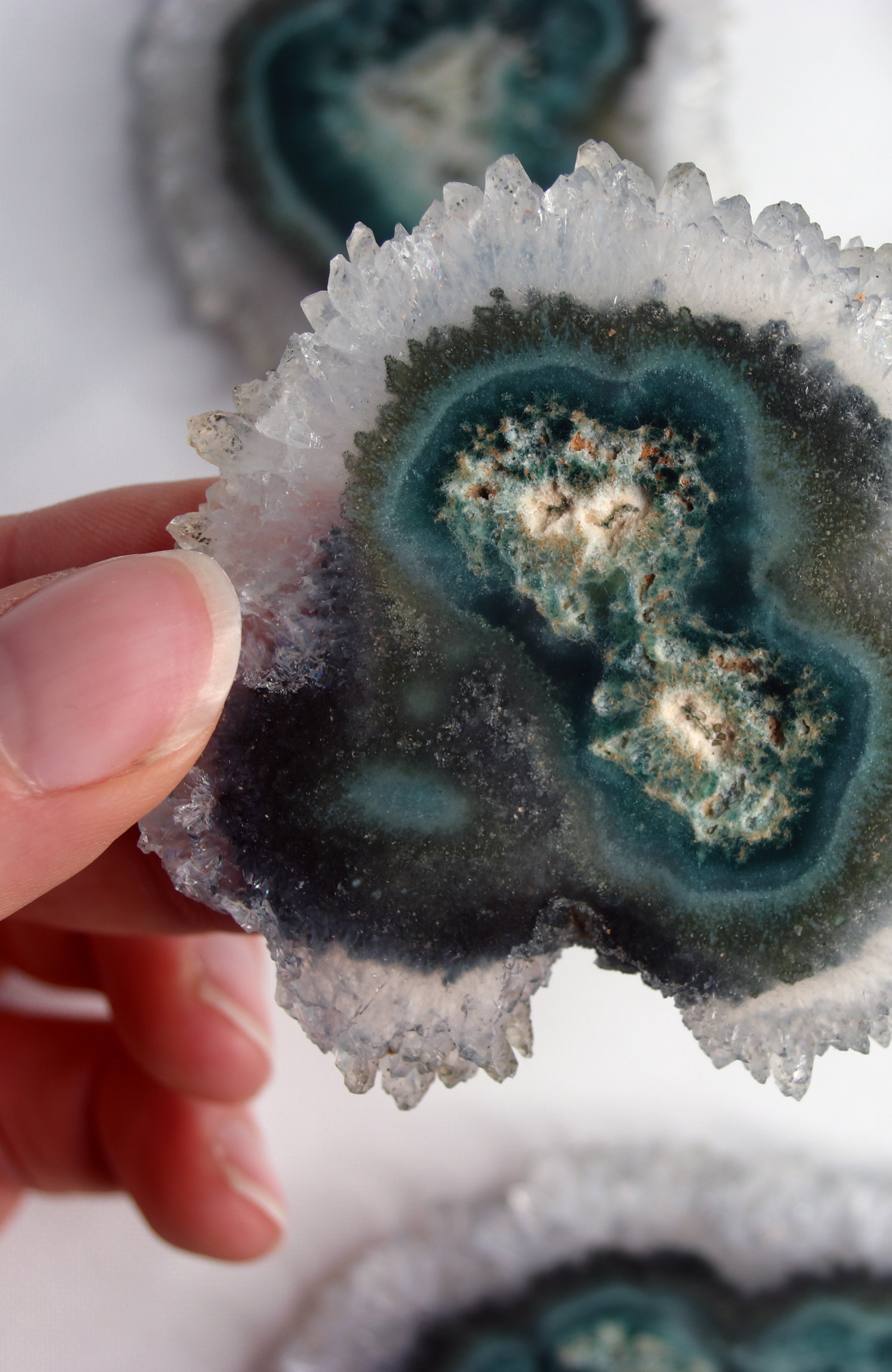 Green Amethyst Flower (Stalactite)